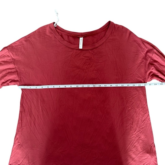 EMERALD TUNIC Top Women's 3X Rust Red Orange Short Sleeve Lace Crochet Trim Y2K - Picture 5 of 7